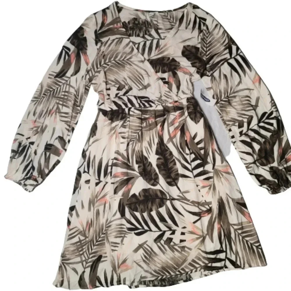 NWT Old navy mini dress with palm leaves size XS